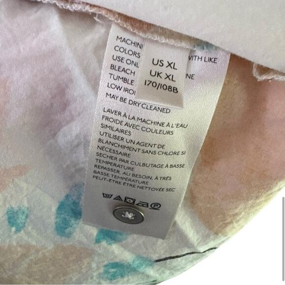 Anthropologie Crisanta Floral Poplin Print Size XL Buttondown Cotton Boho Travel - Picture 10 of 10